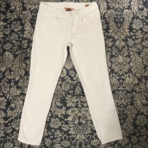 Tory Burch white cropped skinny jeans